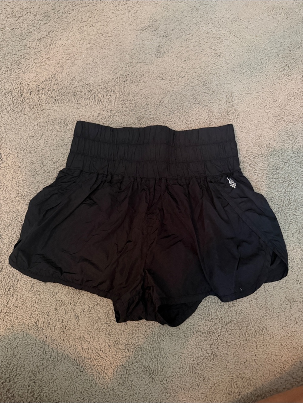 FP Movement-Black High-Waisted Women’s Shorts